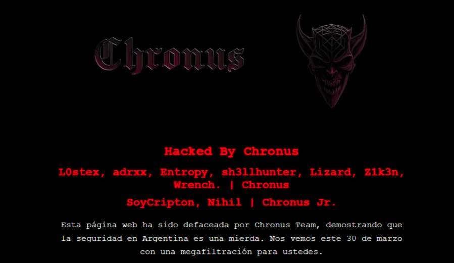 Hacked website / Propaganda