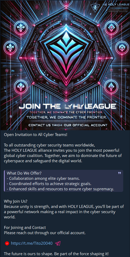 Telegram account evidence