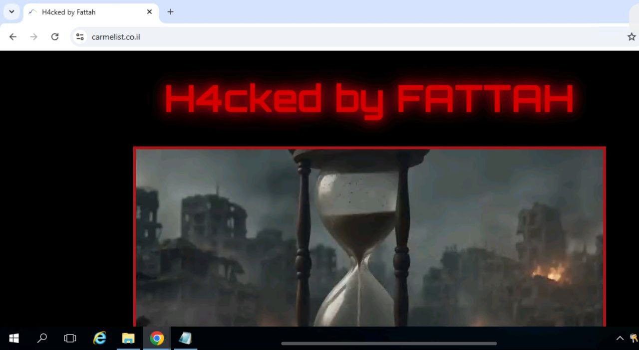 Hacked website