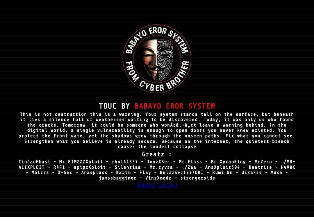 Website defacement