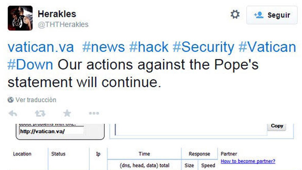 Vatican page (vatican.va) violated. April 2015