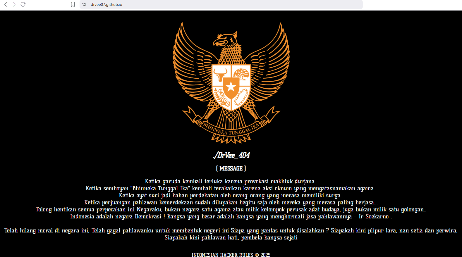 Hacked website evidence