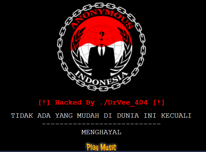 Hacked website evidence