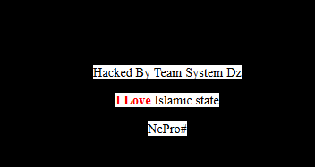 Hacked website evidence