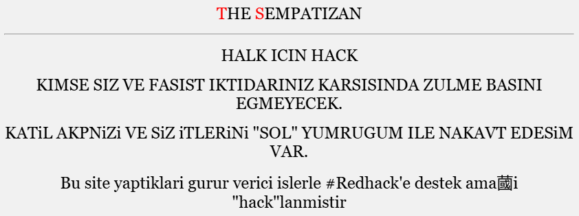 Hacked website evidence