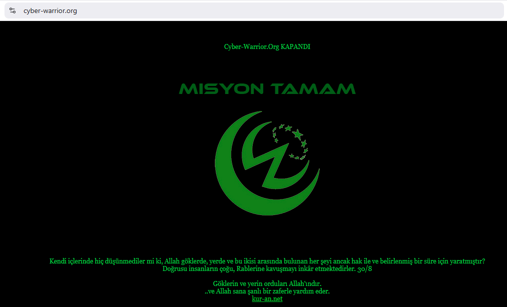 Cyber-Warrior website