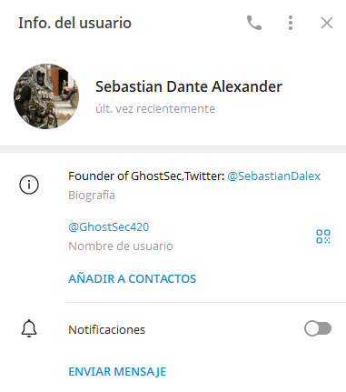 X (Officially Twitter)/Telegram accounts evidence