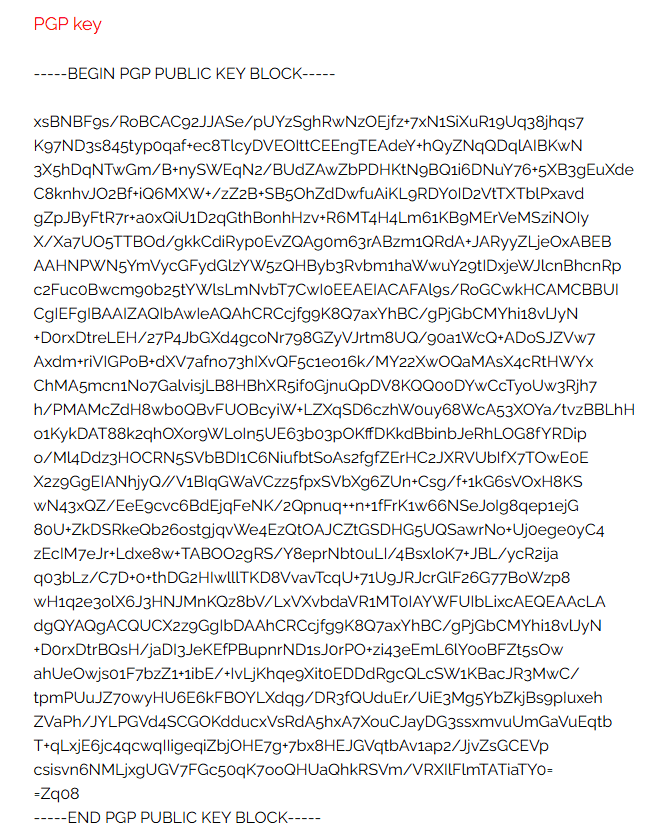 PGP Key