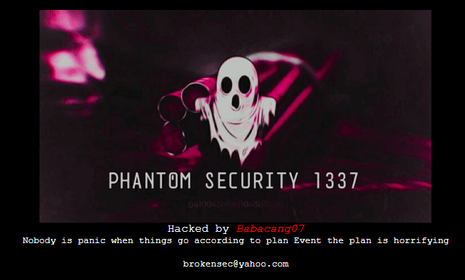 Hacked website evidence