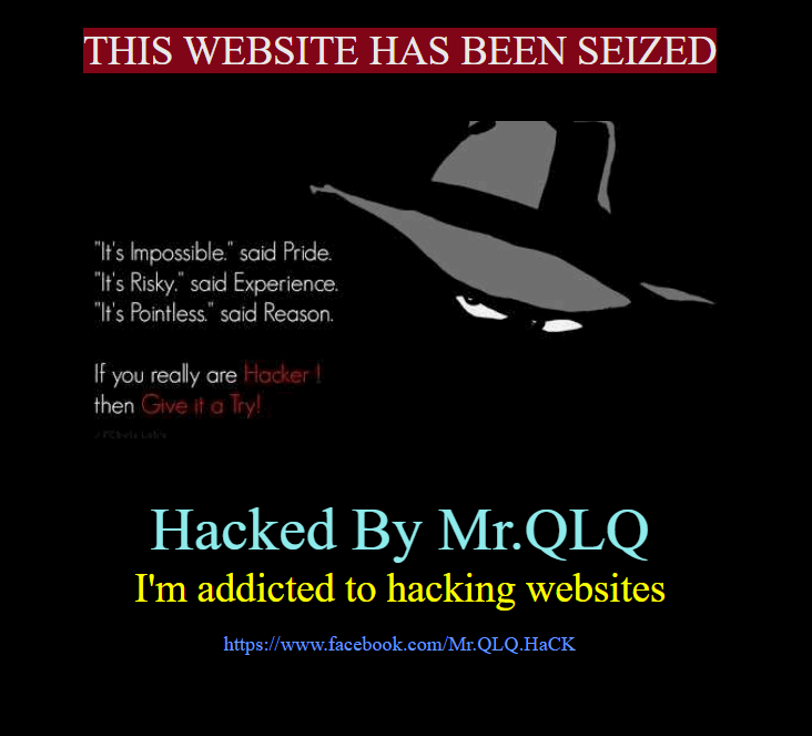 Hacked website