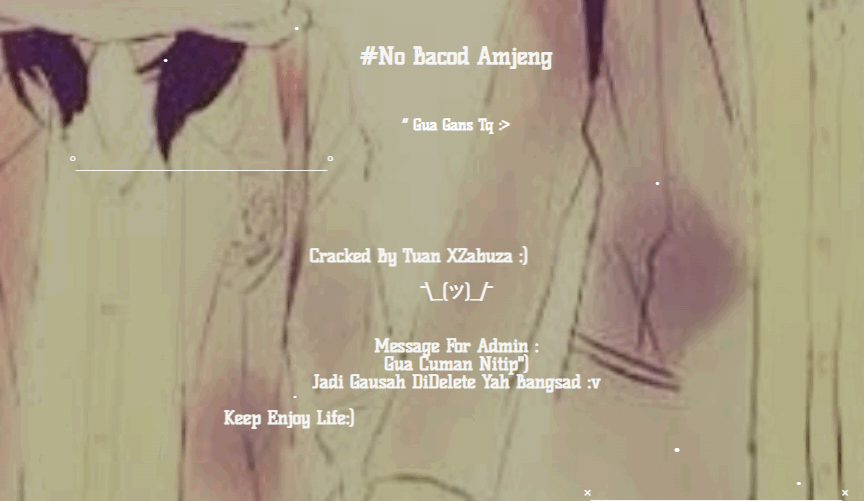 Hacked website evidence