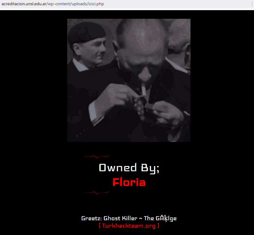 Hacked website evidence: acreditacion.unsl.edu.ar