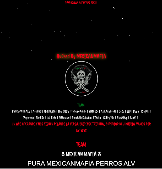 Hacked website / Propaganda / Members evidence